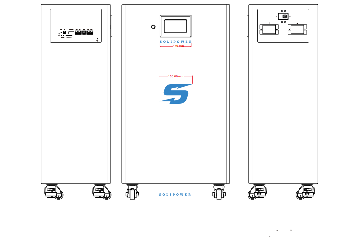 Batería de litio, 10 años de garantía, 8000 ciclos