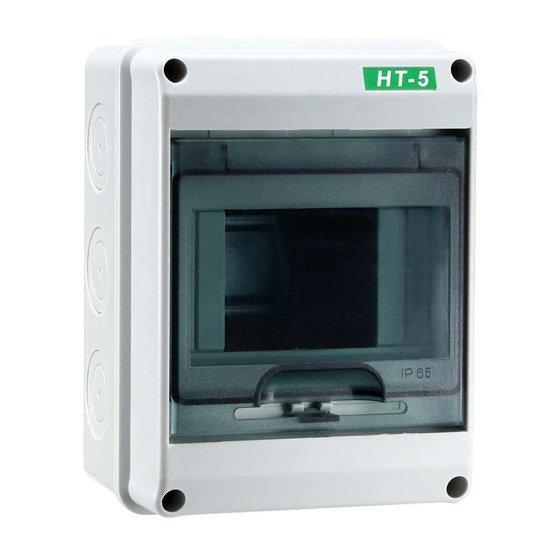 Caja de plástico para interruptor de riel DIN HT5
