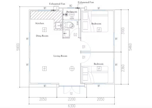 20 ft Expandable Container House