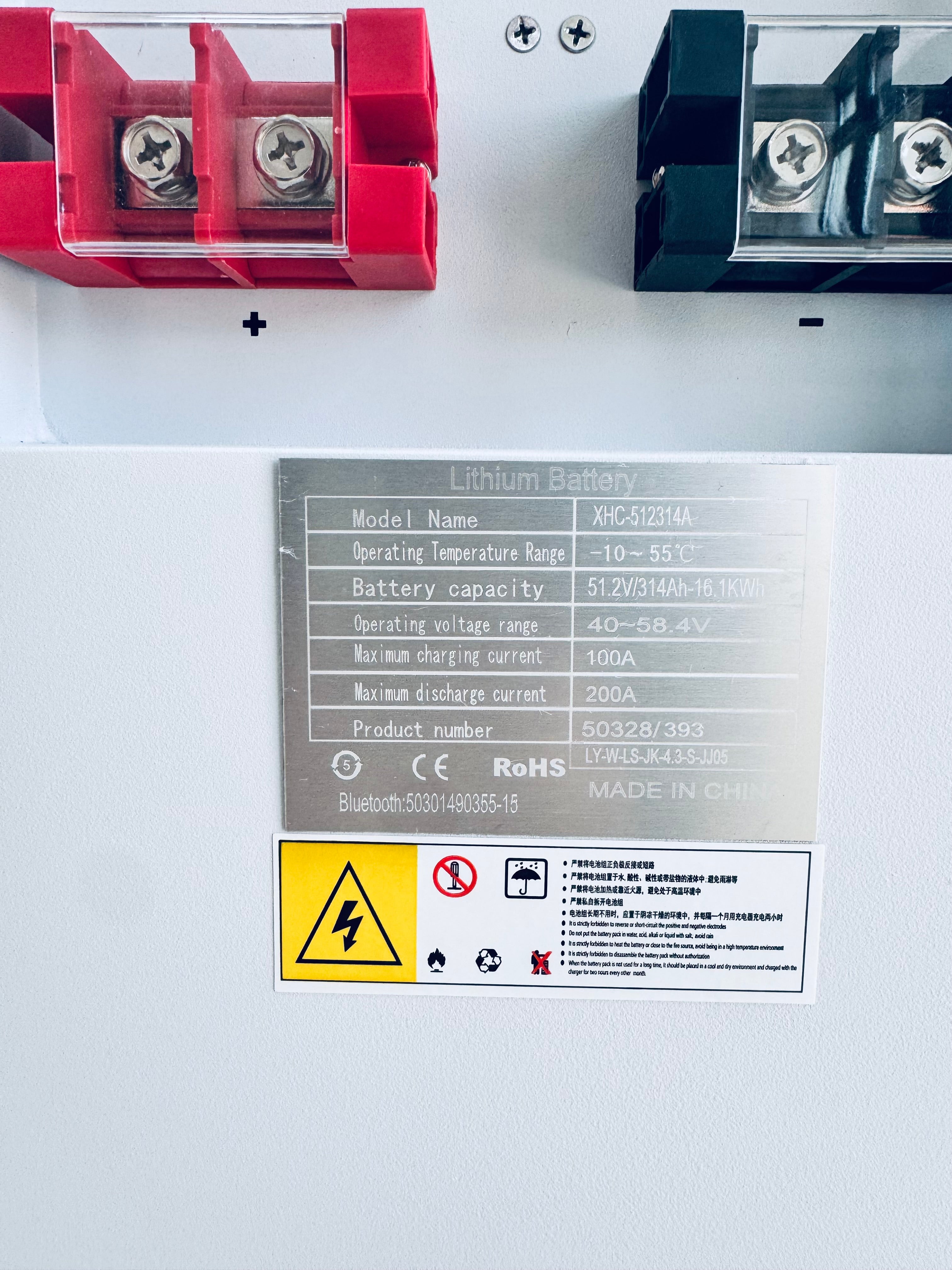 Batería de litio, 10 años de garantía, 8000 ciclos