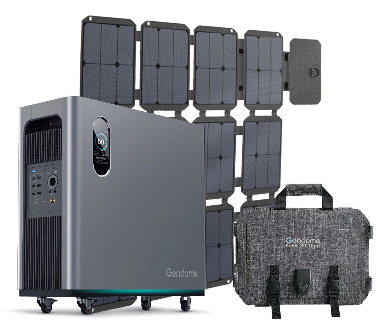Central Eléctrica Portátil Gendome Home 3000 3072Wh y 3000W con panel solar incluido