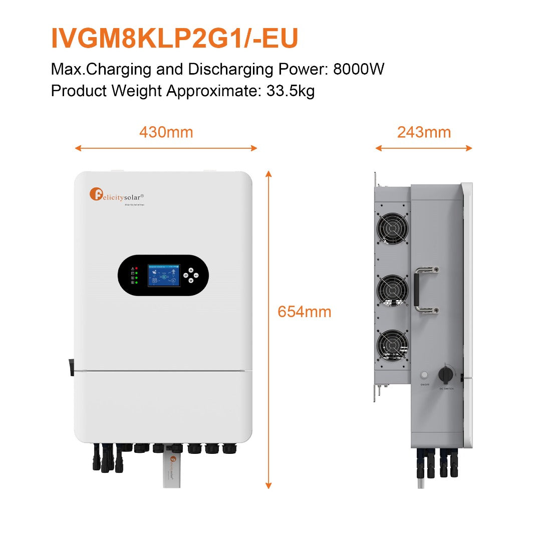 Inversor solar híbrido IVGM 8k