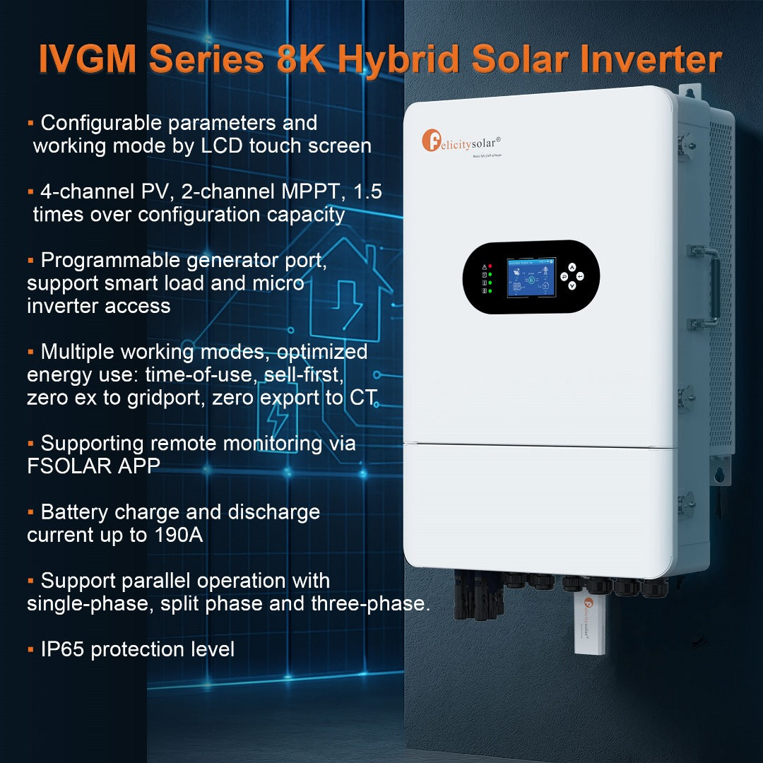 Inversor solar híbrido IVGM 8k
