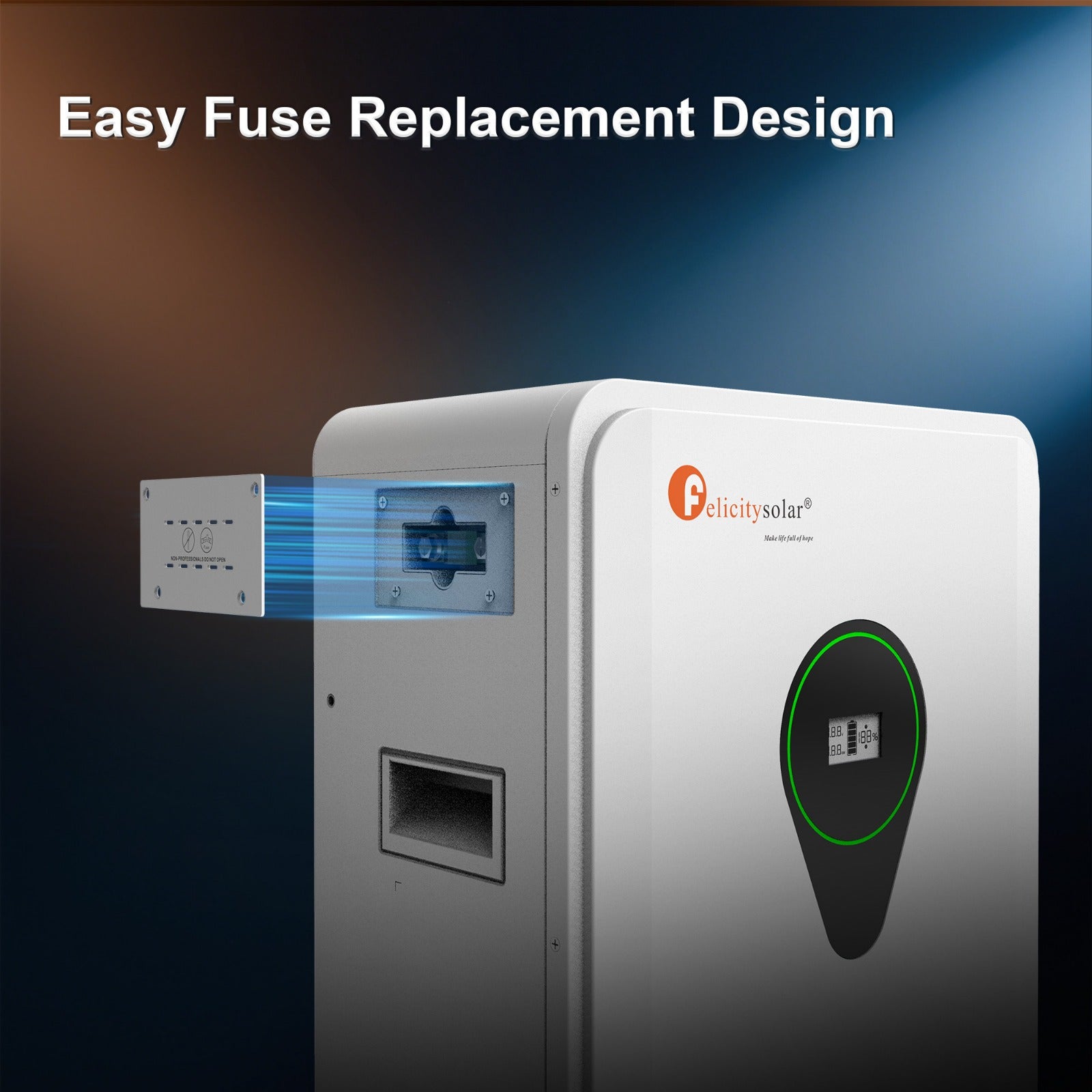 17.5 kWh battery  LiFePO4, 10-year warranty